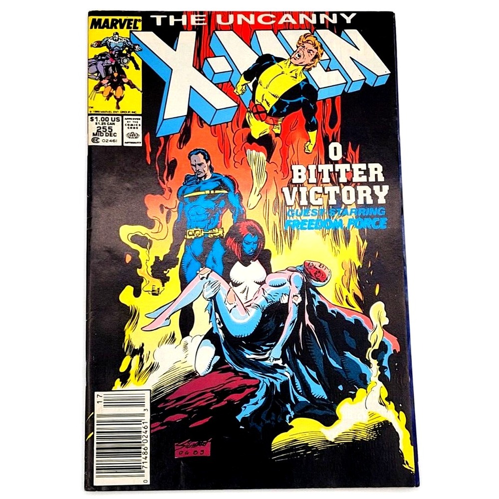 UNCANNY X-MEN #255 (1989) / VF+ / MARK JEWELER‎ NEWSSTAND 1ST MATSU'O TSURAYABA